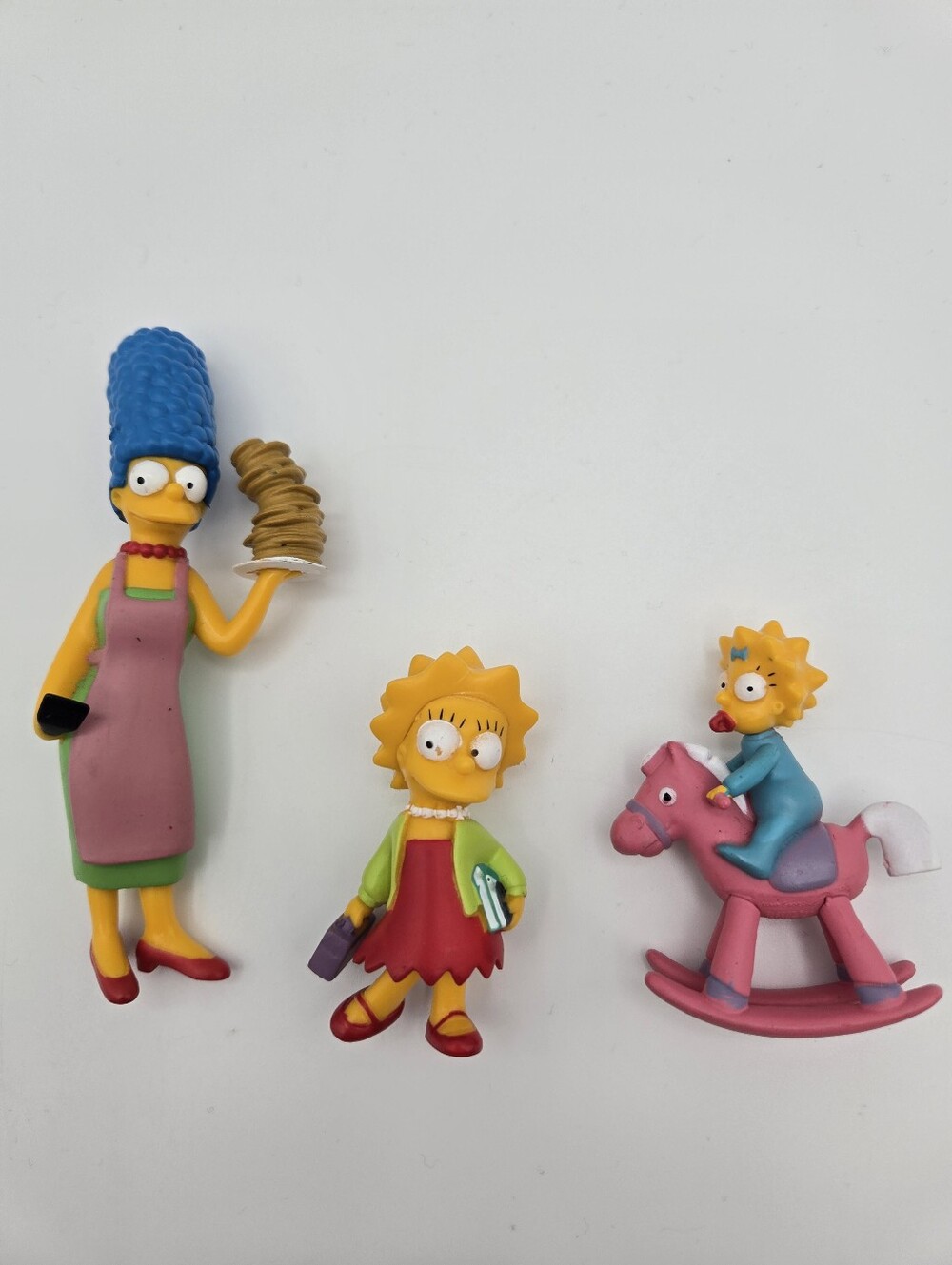Vintage 2007 Set Of 3 Simpsons PVC Figurines Toys Marge Lisa Maggie